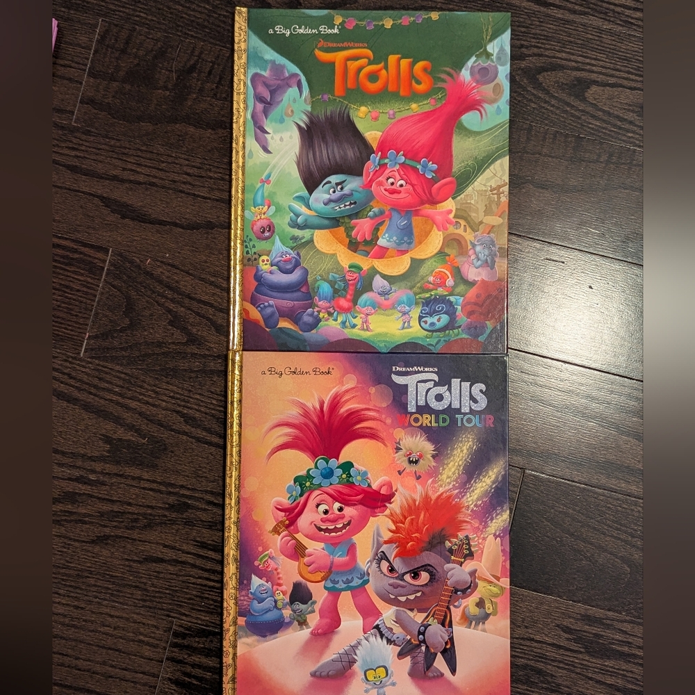 2/$35 Trolls Big Golden Books • Set of 2 • Trolls & Trolls World Tour
